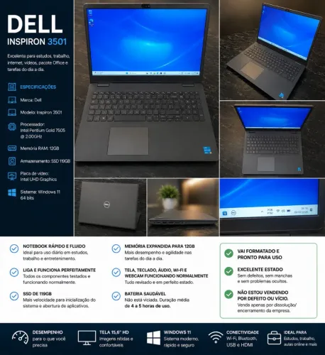 Notebook Dell Inspiron 3501