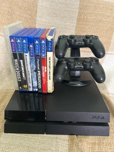 PS4 Completo 1TB + 2 Controles + 7 Jogos