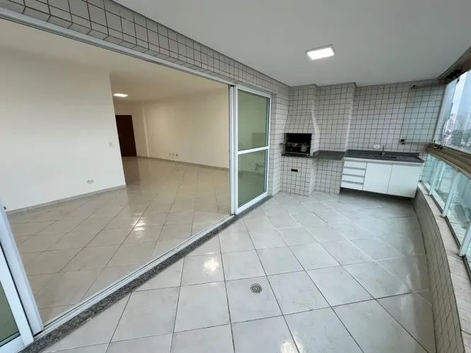 Apartamento vista mar para alugar 170 m2 3 suítes em Aviação - Praia Grande - SP