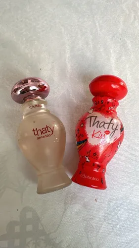 Kit raríssimo 2 perfumes antigos Thaty edição limitada OBoticatio -frasco de 50ml cada