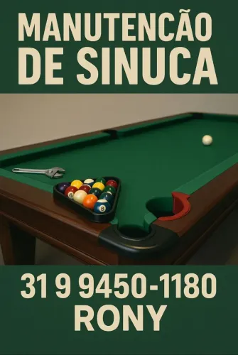 Manutenção e material para sua sinuca