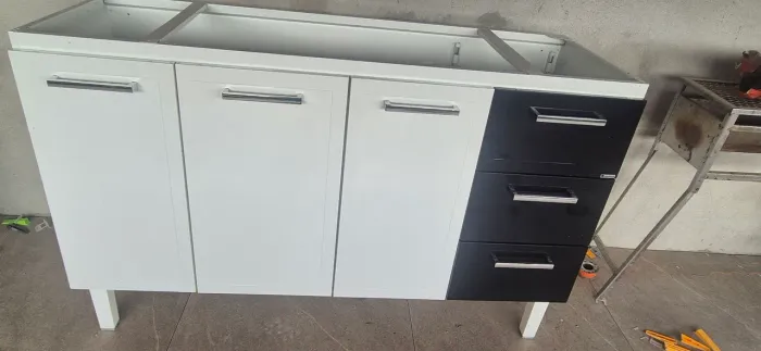Gabinete de cozinha de alumínio 