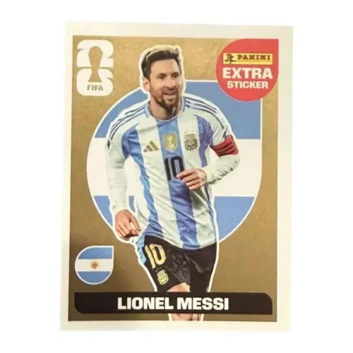 FIGURINHA LIONEL MESSI- EXTRA GOLD