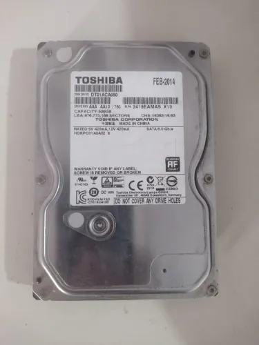 HD Toshiba SATA 500GB para Desktop - Testado e Funcionando Perfeitamente