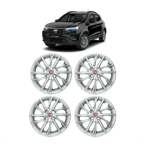 Jogo 4 Calota Aro 15 Fiat Pulse Argo Cronos Palio Antiperda