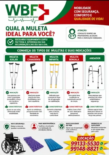 Alugamos cadeiras de rodas, cama hospitalar e materiais hospitalares. 