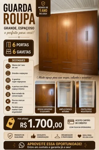 Guarda Roupas Semi-novo