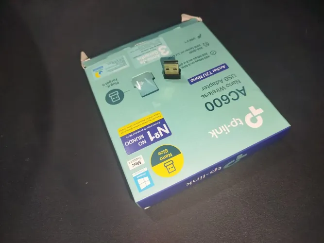 Adaptador Wi-Fi USB TP-Link Archer T2U Nano AC600 Dual Band (Pouco Usado)