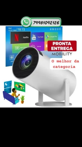 Projetor Portátil de imagem HY300, ja atualizado, o melhor da categoria, aproveite