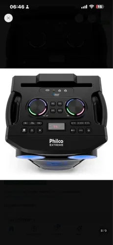 Caixa de som Philips 2500 PCX xtreme