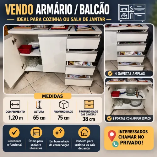 Vendo armário de cozinha ou sala de jantar