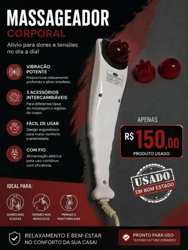 Vendo massageador corporal 