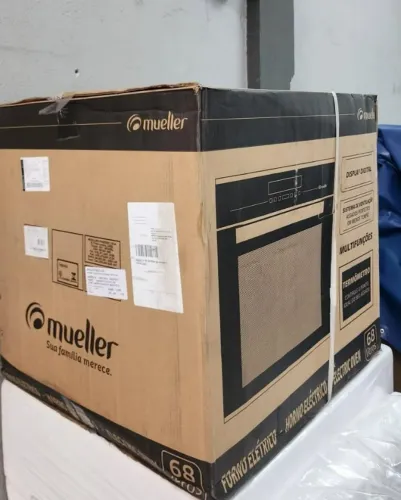 NOVO E LACRADO | Forno Elétrico Digital de Embutir Mueller Preto 68 Litros MFE0268G1 220V