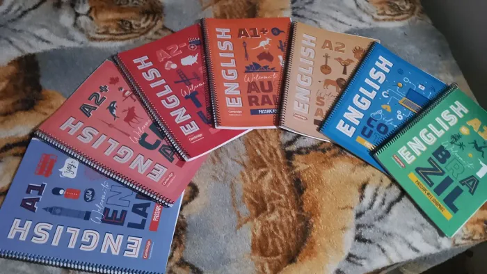 Kit Livros de Inglês, do Básico ao Intermediário, Curso Completo, Níveis (A1, A2 e A2+)