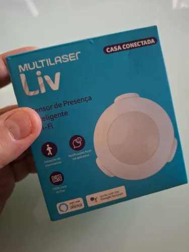 Sensor de presença inteligente Multilaser Liv - SE230