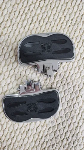 Par de pedaleira plataforma traseira para motos custom