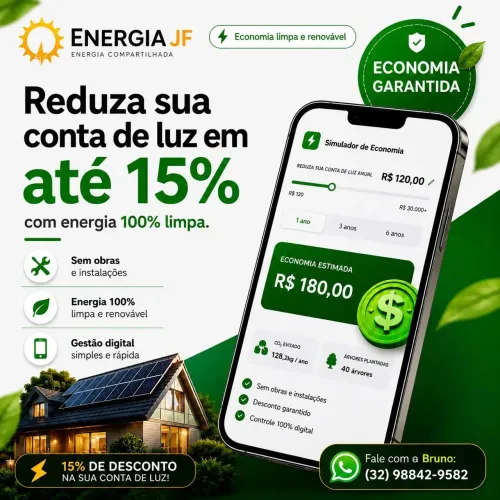 DESCONTO DE ENERGIA ELÉTRICA (15%)