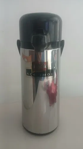 Garrafa térmica grande café 1,6 litro aço inox invicta para Escritório