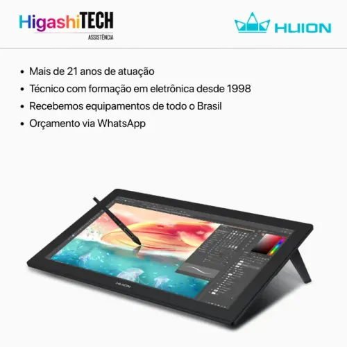 Assistência técnica Huion +de 21 anos no mercado