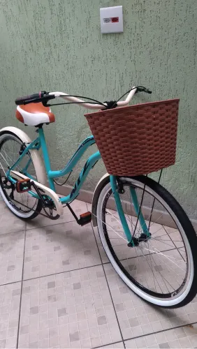 BIKE RETRÔ NTZ ARO 26 FEMININA COM CESTA