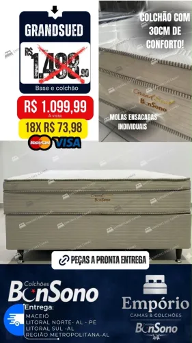 Cama Grand sued casal nova Bonsono 