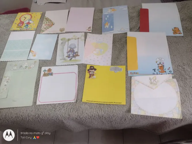 Promoção para retirar hoje lote com 35 papéis de cartas antigos venda do lote 