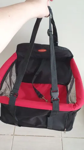 Assento Tubline Transpet para Cães e Gatos Vermelho - USADO