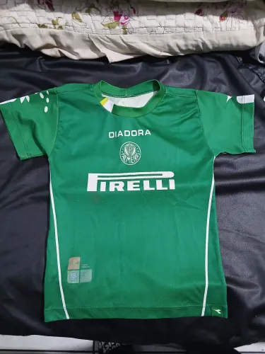 Camisa Palmeiras Diadora 2003/2004 Pirelli Original - Infantil / Coleção tam 2