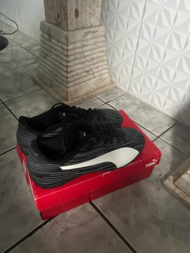 CHUTEIRA SOCIETY PUMA BLACK-WHITE- CASTLEROCK