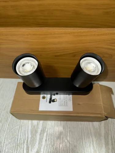 Lâmpada trilho Spot Duplo com Lâmpada 