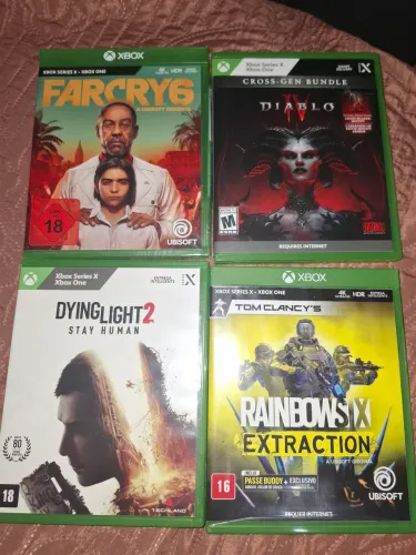 4 Jogos Mídia Física Para Xbox, Todos Novos. 