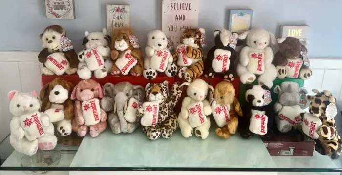 Coleção de Bichinho de Pelucia Paramalat, Anos 90 - 18 Unidades 