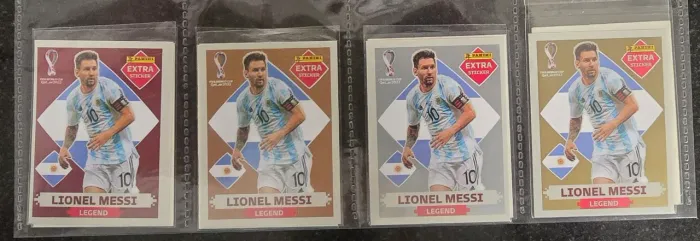 FIGURINHAS EXTRAS PANINI - MESSI<br>COPA 2022PANINI LEGENDS 2022