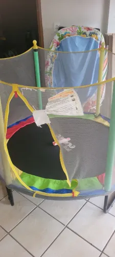 Pula Pula Infantil Cama Elástica Trampolim 1,52m Replay Kids