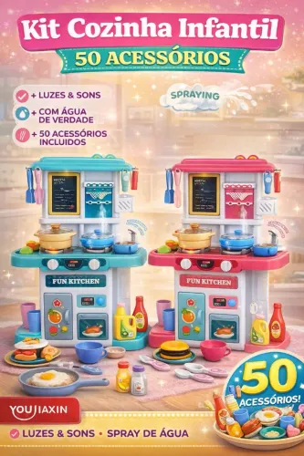 Kit Cozinha Infantil Educativo - Estimula a Criatividade!