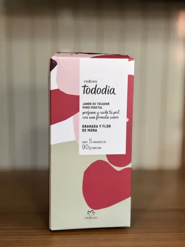 Sabonete em barra puro vegetal Tododia Romã e Flor de Amora