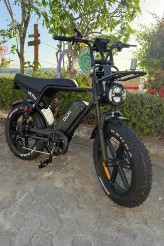 Bicicleta Elétrica 1000w V8 C/ suporte Farol led