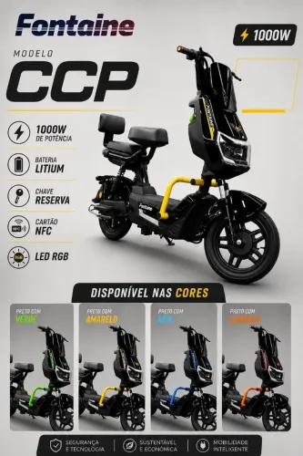 Scooter elétrica 1.000W