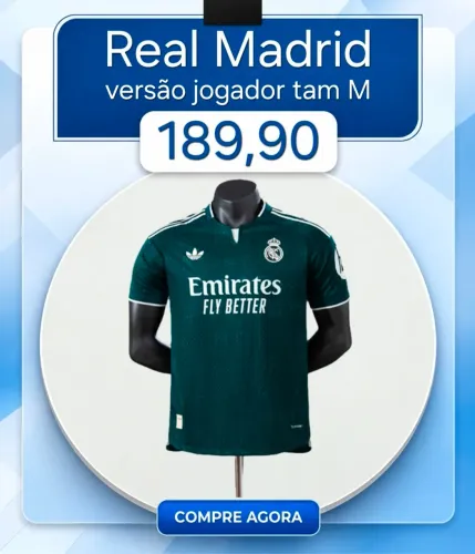 Real Madrid versão jogador tam M