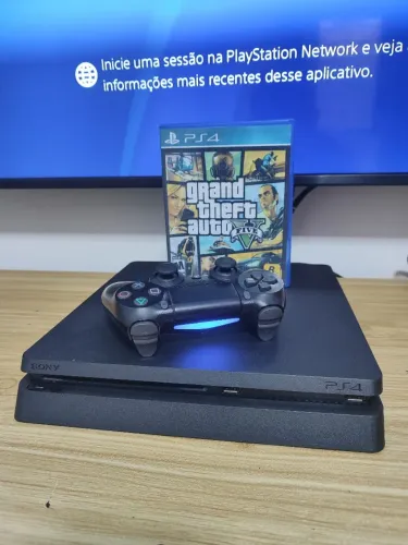 PS4 Slim + GTA 5 - Aceito envio