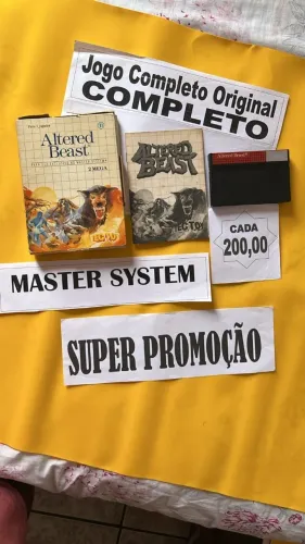 Jogos de master System cada jogo 200,00