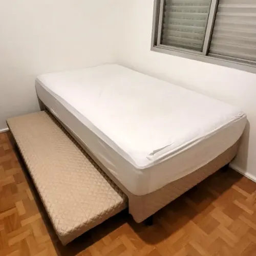 Cama box bicama + Colchão copel mola Cashmere solteirão