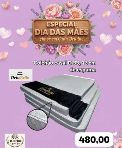 Colchão de casal espuma D33