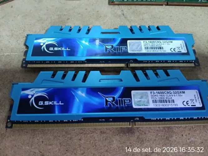 MEMORIAS PARA PC 8GB DDR3 1600MHZ PC3-12800 R$ 120 CADA UNIDADE