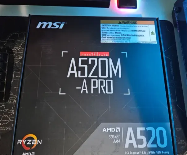 Placa Mãe MSI AMD A520M-A PRO 3 Anos de Garantia Nova Lacrada