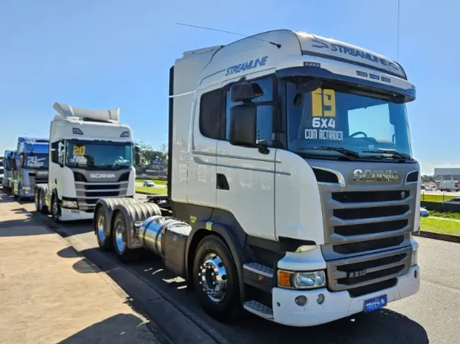 Scania R510 6x4 Retarder Bug Leve Ano 19 Motor Euro 5 Ar cond digital Rodas de alumínio