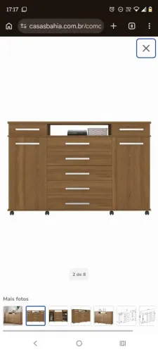 Cômoda 2 portas e 7 gavetas - montado