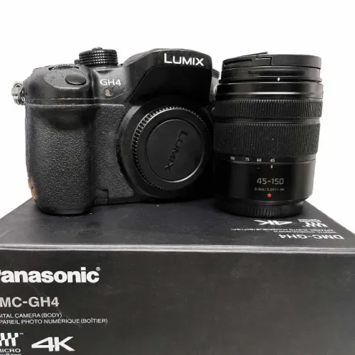 Câmera Lumix GH4 com Lente
