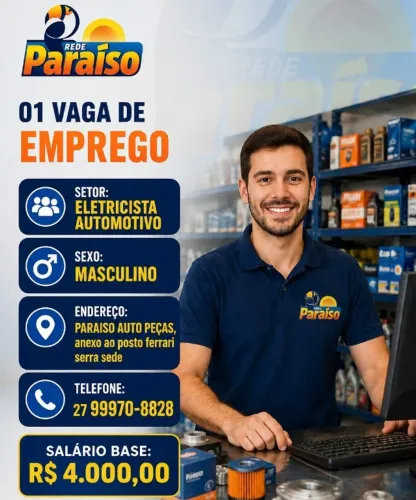 VAGA EMPREGO ELETRICISTA AUTOMOTIVO