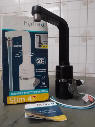 Torneira Elétrica Hidra Slim 4T Preta Usada
